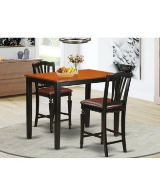 3 Pc pub Table set - Dining Table and 2 counter height stool