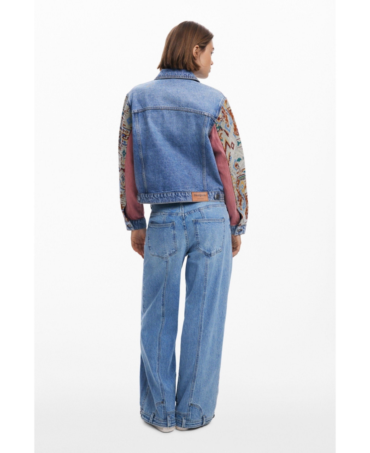 Desigual Women's Boho Denim Jacket In Blue