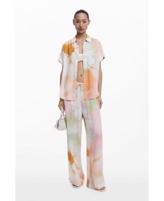 Women's Short-sleeve watercolor shirt