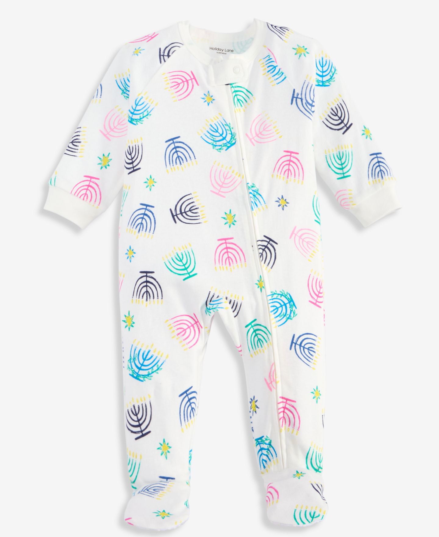 Комбинезон Holiday Lane Cotton Multi Menorah Coveralls для девочек-малышей, цвет: Hannukah — фото 1