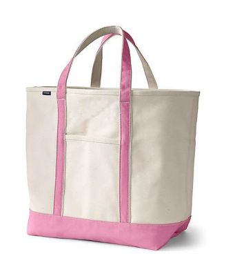 Extra Large 5 Pocket Open Top Canvas Tote Bag