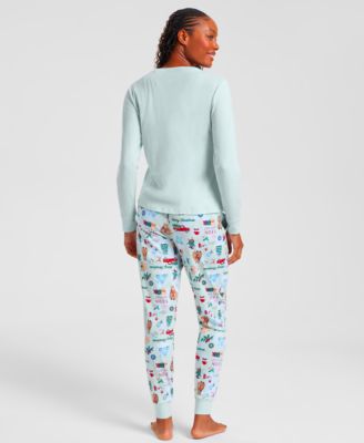 Women's Winter Holiday Cotton Pajama Set, Macy's Exclusive