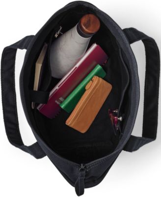 Medium Solid Color 5 Pocket Zip Top Canvas Tote Bag