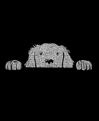 Plus Size Peeking Dog Word Art Tank Top