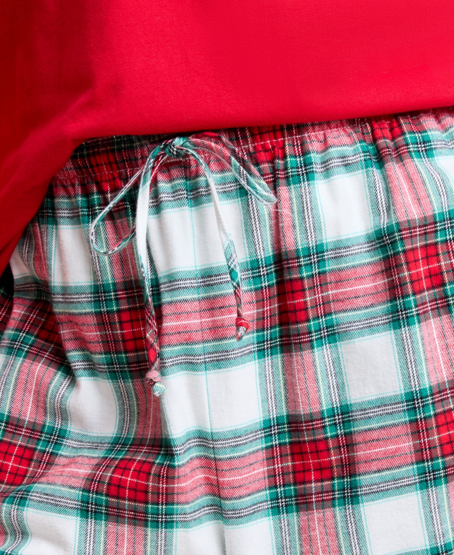 Women's Plus Size Merry Plaid Crew Neck Matching Family Pajamas Set