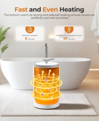 20L Electric Towel Warmer with 3 Heat Settings and Safety Timer