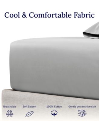 400-Thread Count Cotton Deep Pocket Fitted Sheet, California King