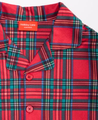 Little & Big Kids Brinkley Plaid Notch Collar Matching Family Pajamas Set, Created for Macy's