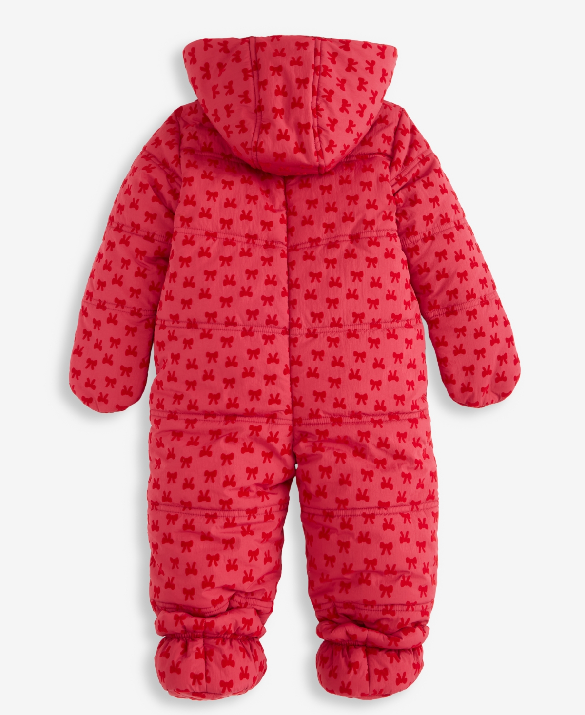 First Impressions Baby Girls Hooded Flocked Footed Snowsuit, Macy's Exclusive