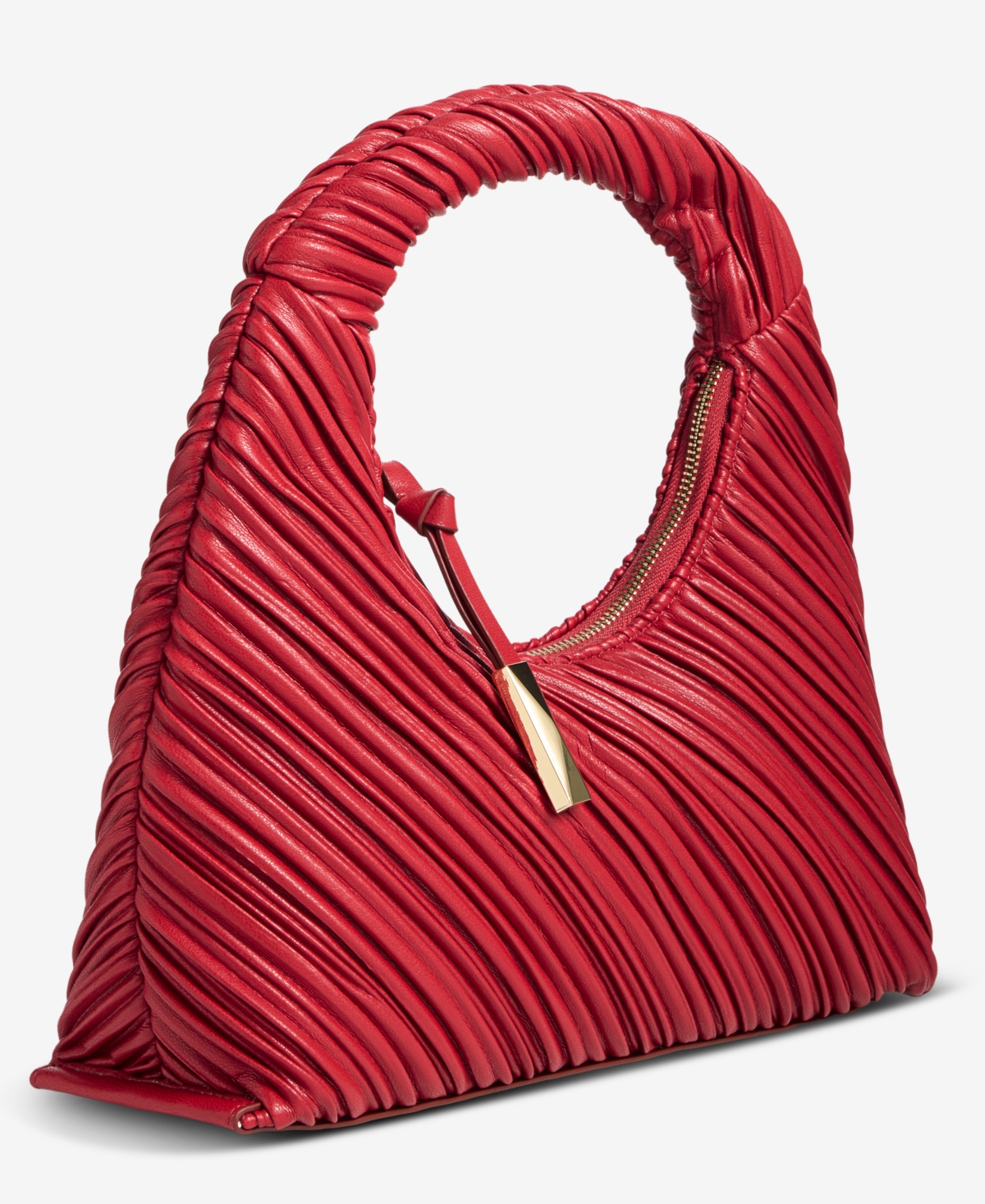 Inc International Concepts Nyrah Ruched Small Hobo, Macy's Exclusive In Red