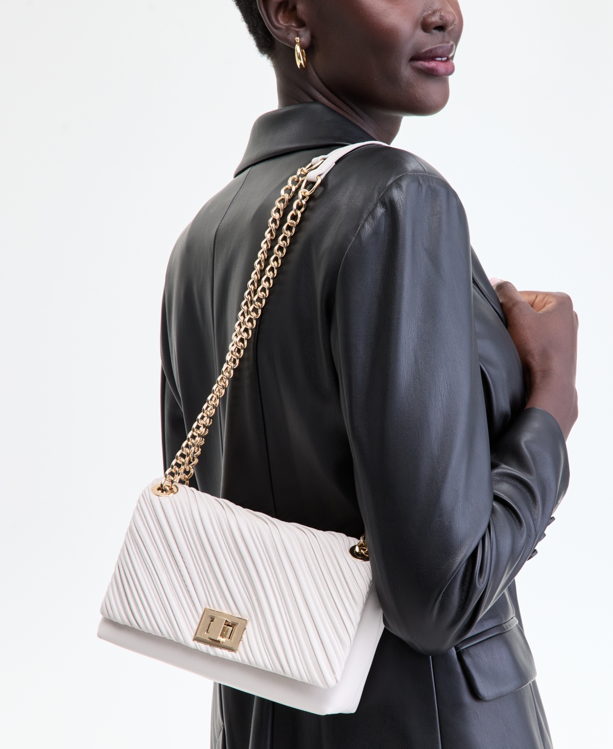 Inc International Concepts Ajae Ruched Small Bag, Macy's Exclusive In Brown