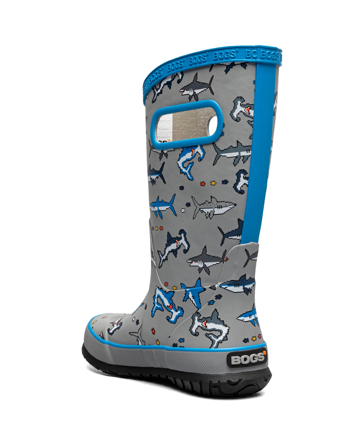 Bogs Little And Big Kids Rainboot Tractor Boots In Gray