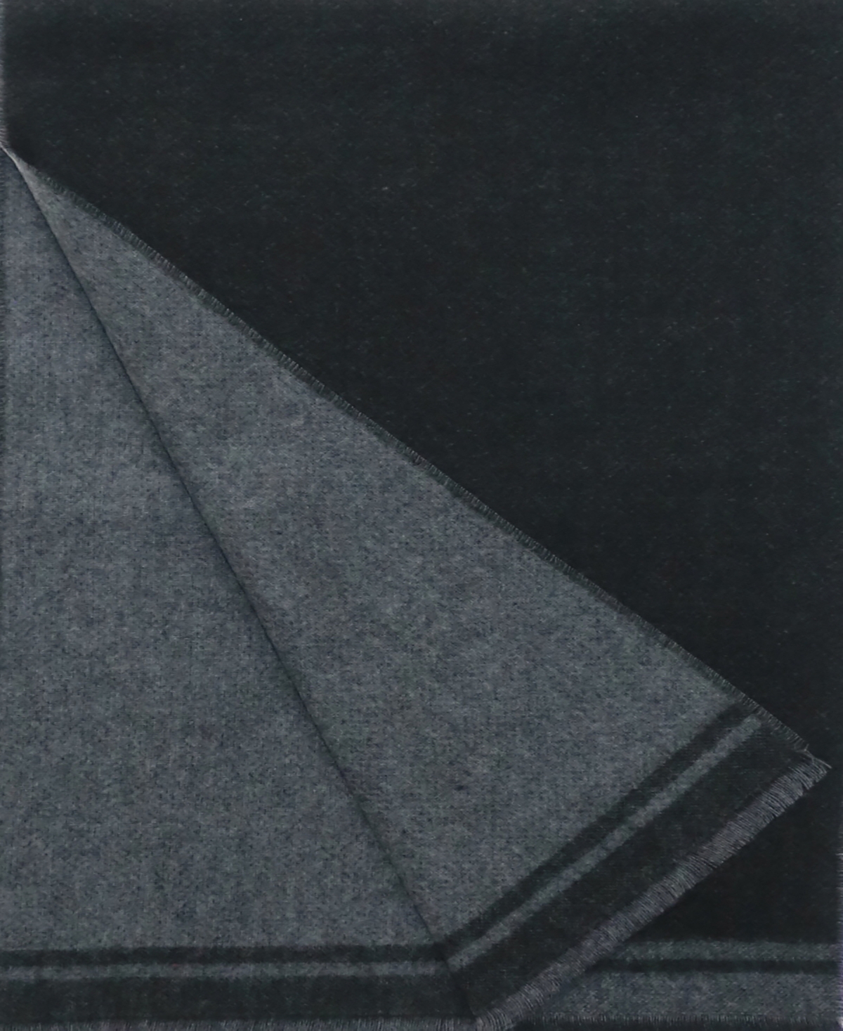 V Fraas Men's Solid Reversible Scarf In Black