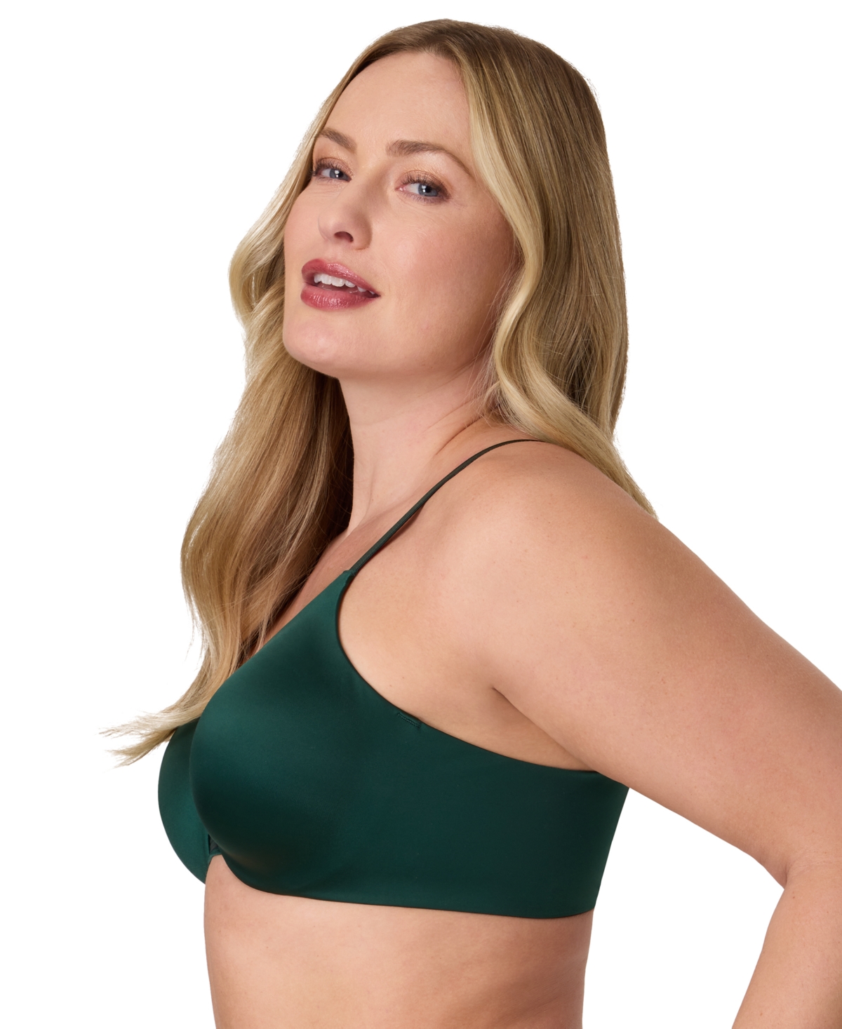 Bali Women's One Smooth U Concealing And Shaping Underwire Bra 3w11 In Green