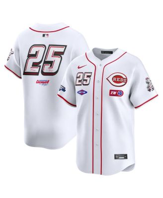 Nike - Men's 25 White Cincinnati Reds 2025 MLB Speedway Classic Home Limited Jersey