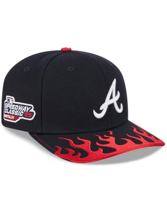 New Era - Men's Navy Atlanta Braves 2025 MLB Speedway Classic 9SEVENTY Stretch-Snap Hat