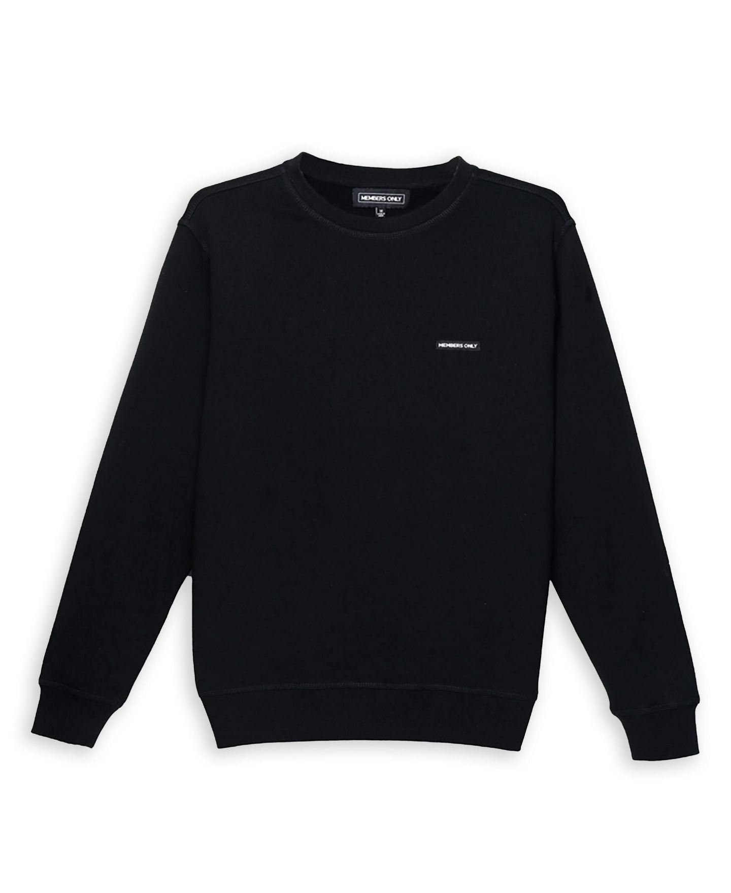 Мужской свитшот Members Only Preston Crew Neck, цвет: Чёрный — фото 4