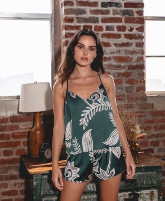 Elowyn Women's Printed Cami Tap Set
