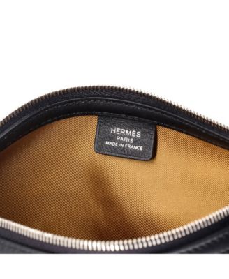 Pre-Owned Hermes Sursoie To Go Pouch Printed Silk and Leather