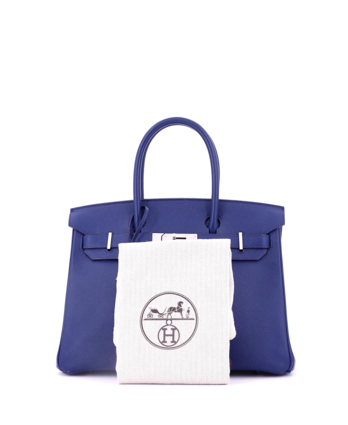 Pre-Owned Hermes Birkin Handbag Epsom with Palladium Hardware
