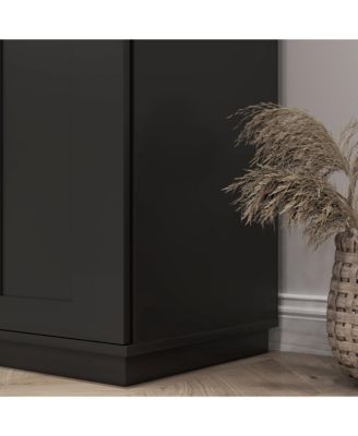 Kitchen Pantry with Doors and Drawer, Adjustable Shelves