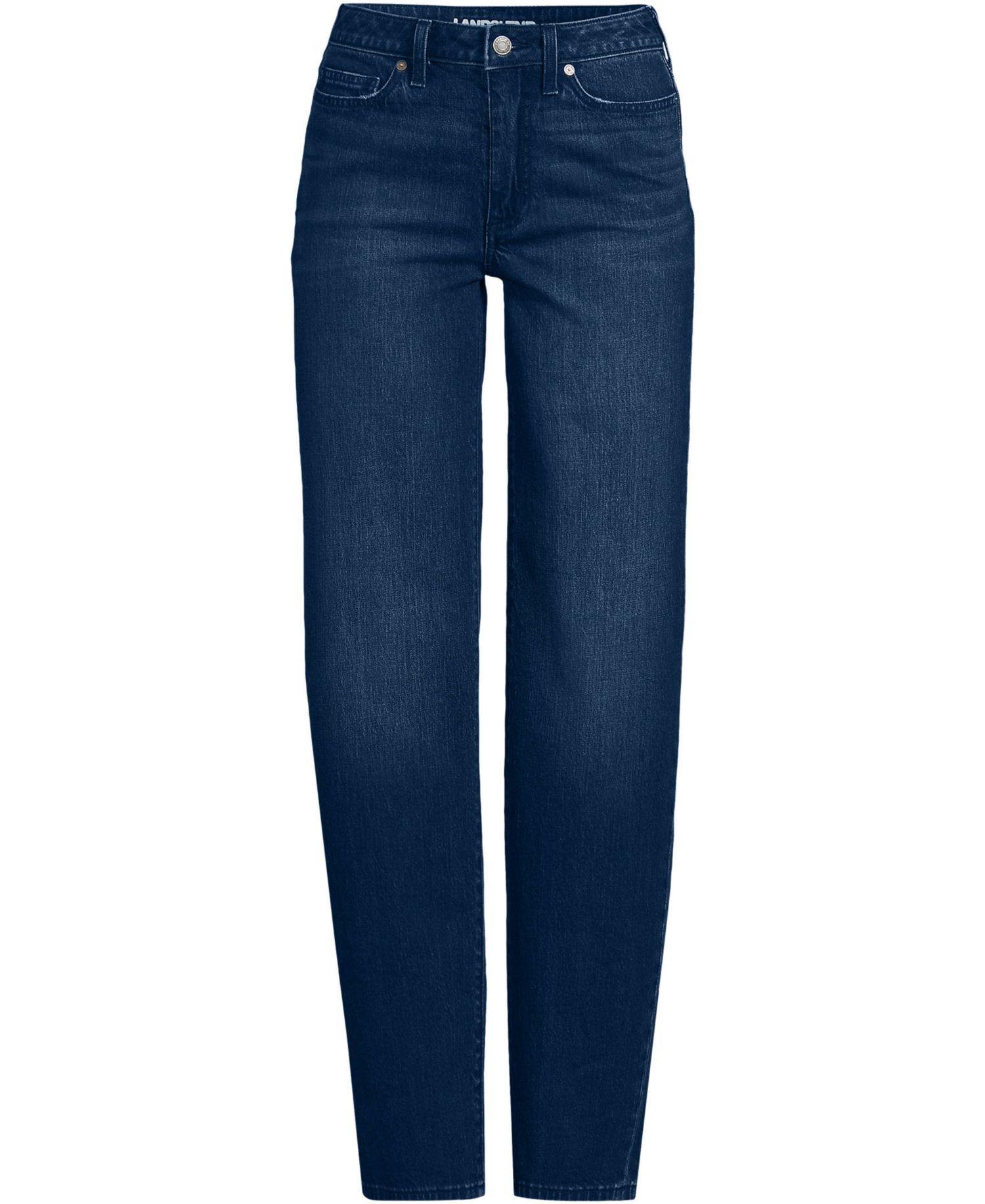 Women's Soft Denim Mid Rise Relaxed Straight Leg Jeans