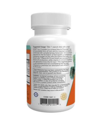 Iron Complex Caps ,100 Veg Caps