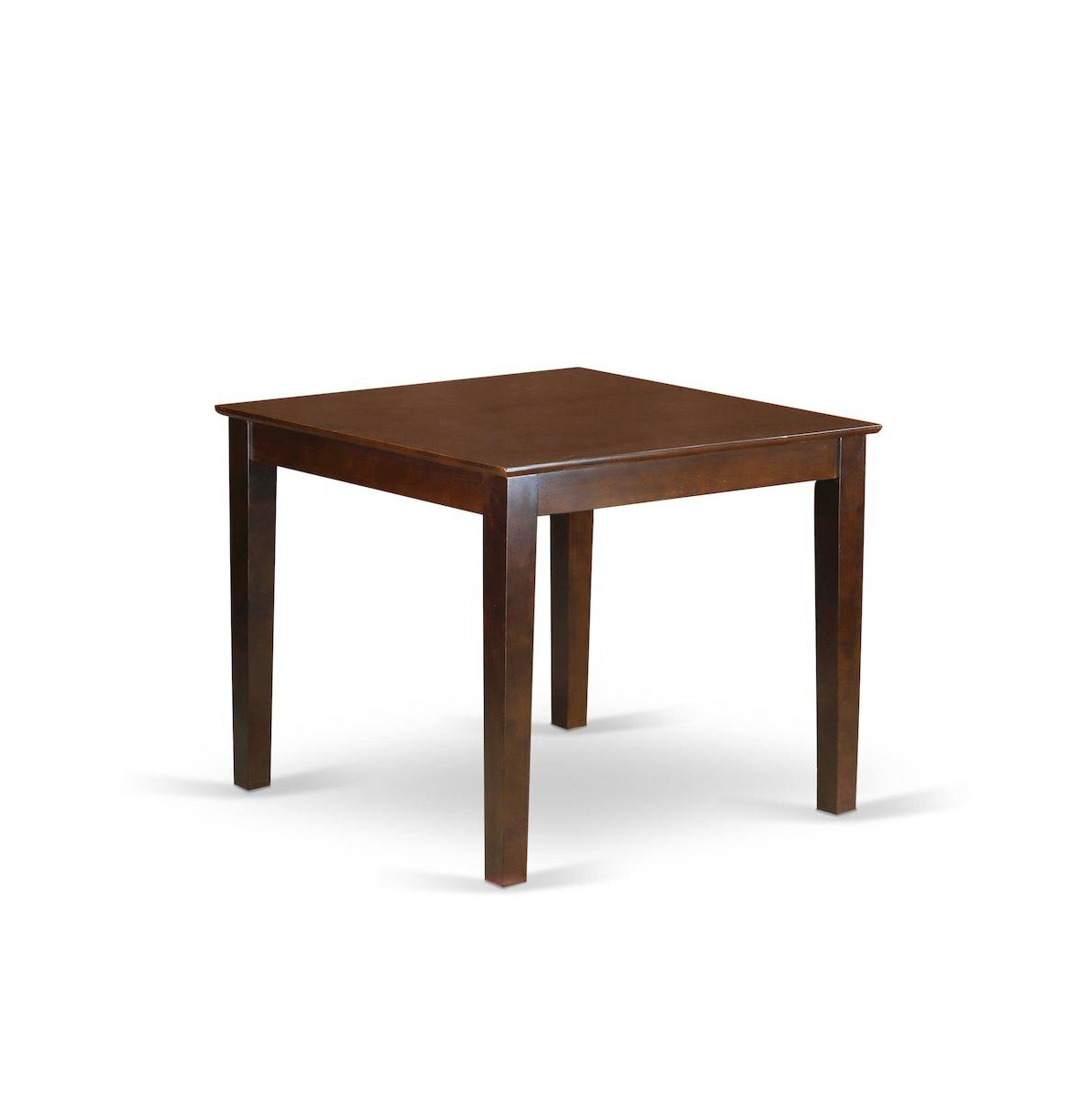 East West Furniture dining room table set of 2 excellent kitchen dining chairs with Linen Fabric Doeskin color and a beautiful wood kitchen table in M