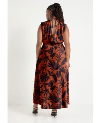 Women's June + Vie Empire Waist Midi Dress