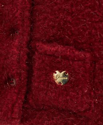 Baby Girls Lurex Sherpa Padded Coat