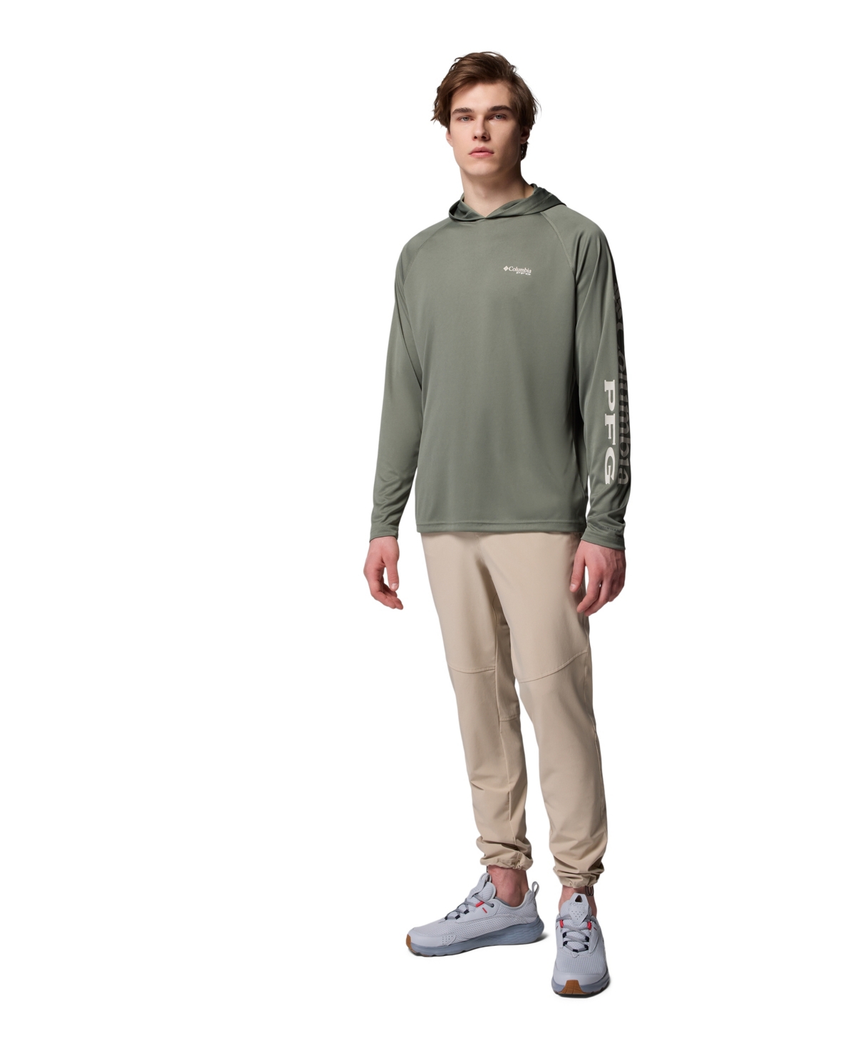 Columbia Men's Terminal Tackle Long Sleeve Hoodie In Green