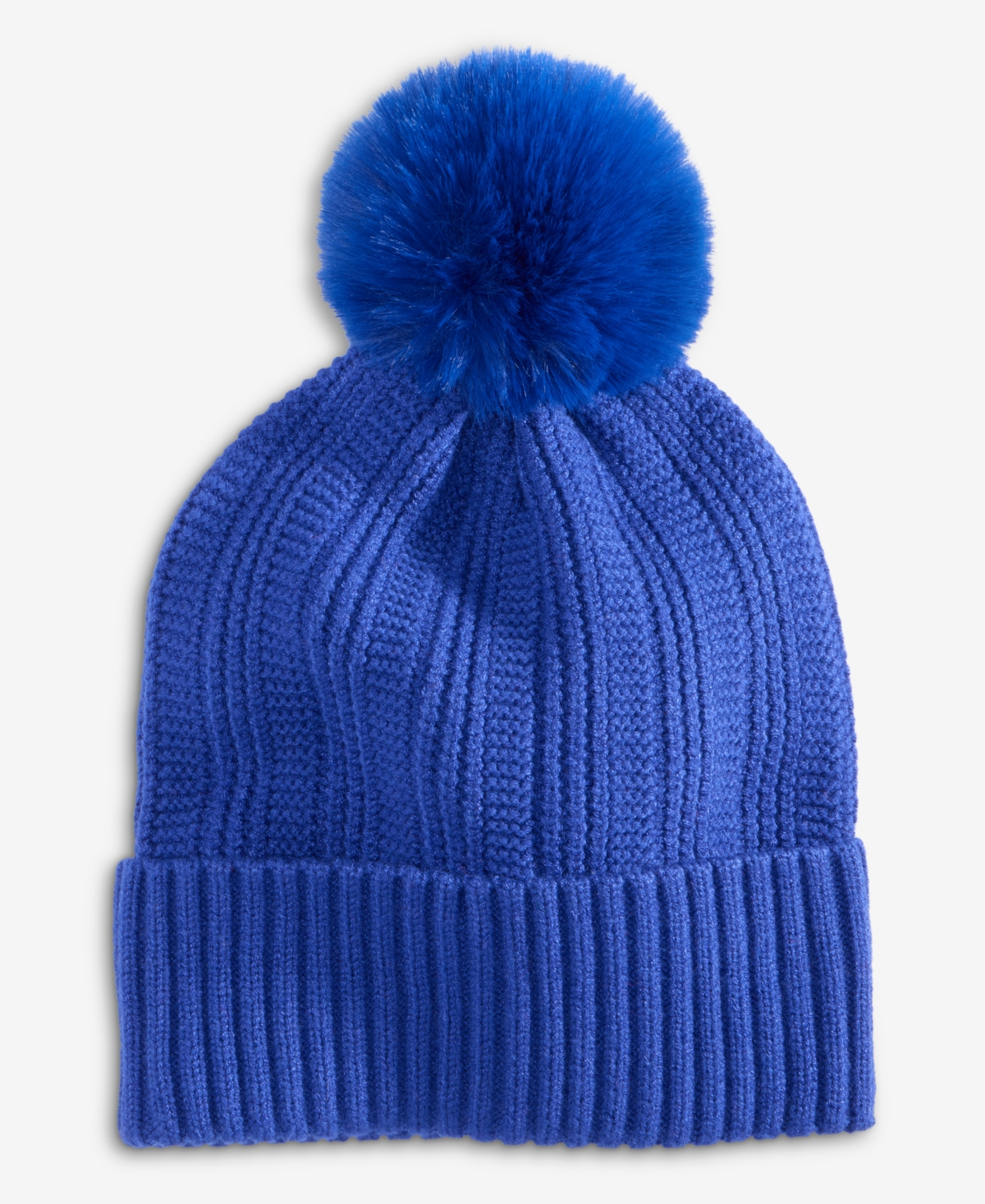 On 34th Boxed Rib-knit Beanie, Macy's Exclusive In Blue