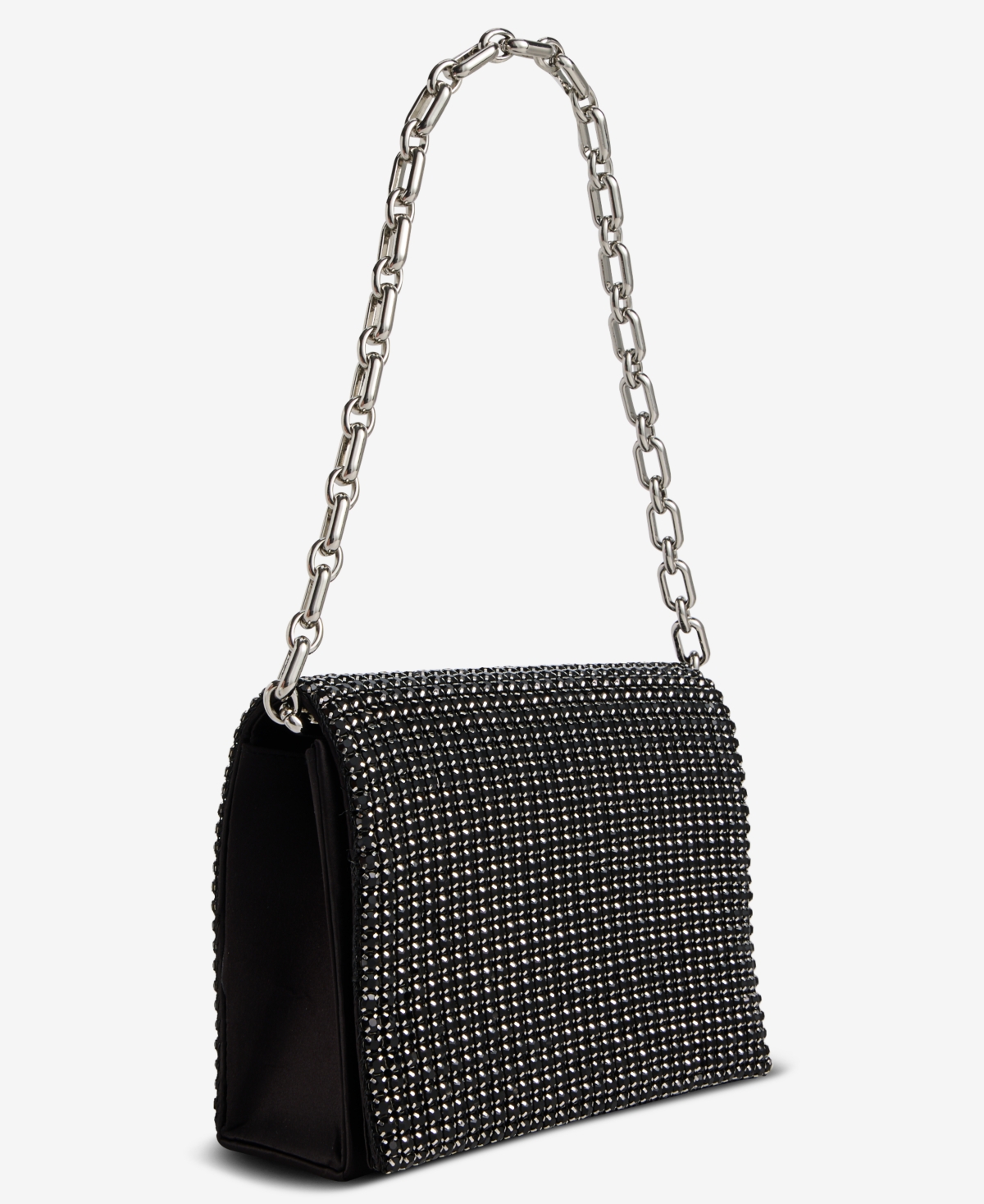 Inc International Concepts Stone Flap Crossbody Bag, Exclusively At Macy's In Black