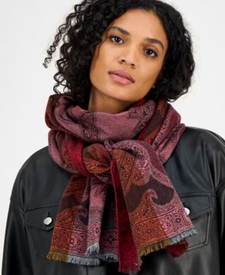 Allover-Paisley Soft Wrap Scarf, Macy's Exclusive