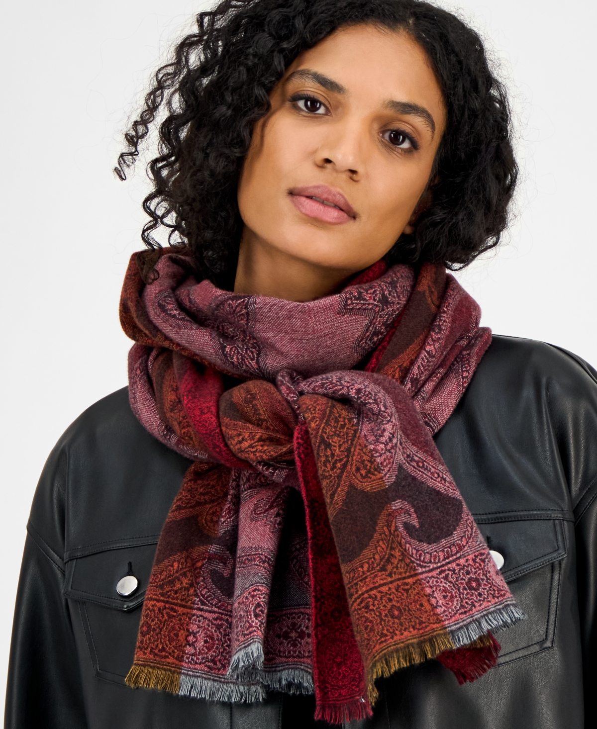 Giani Bernini Allover-paisley Soft Wrap Scarf, Macy's Exclusive In Multi