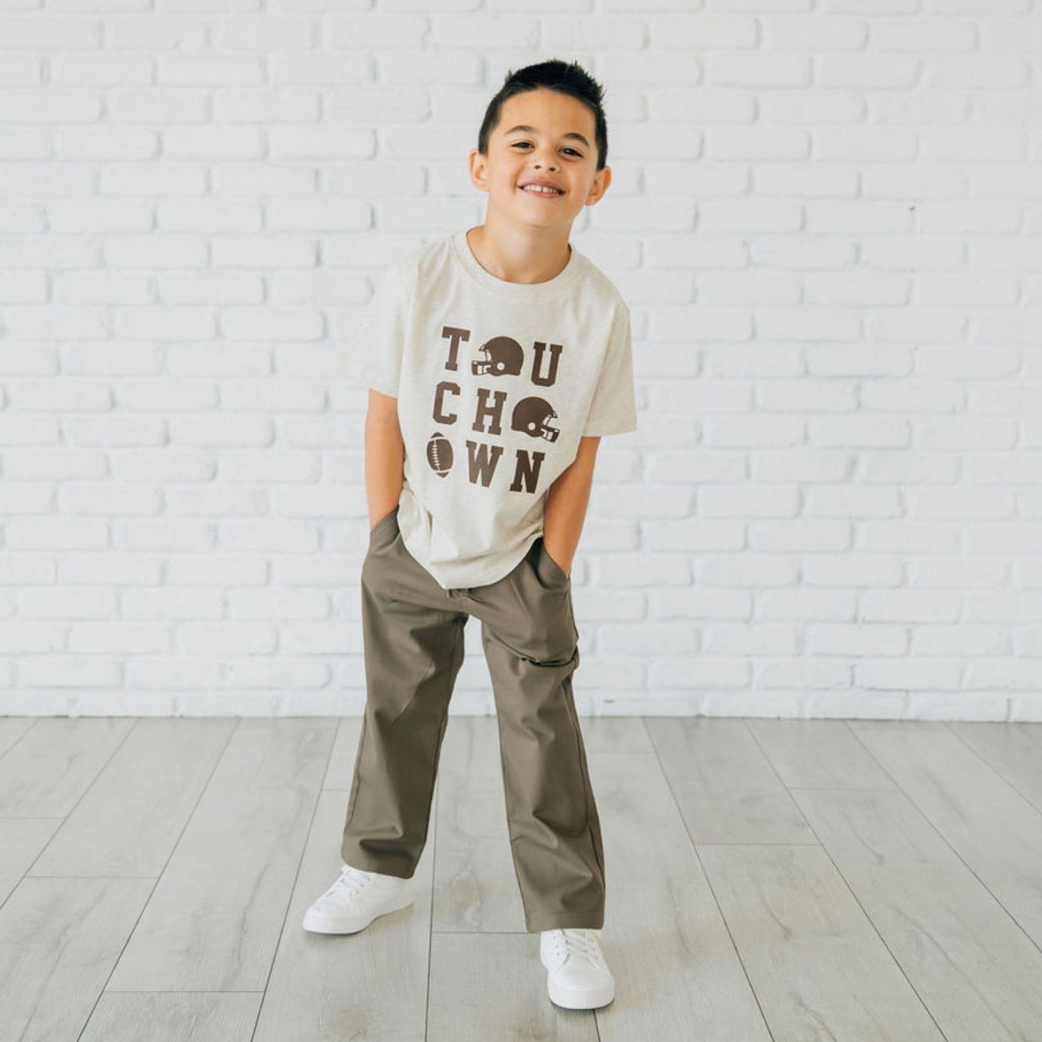 Baby Boys Touchdown Grid Short Sleeve T-Shirt