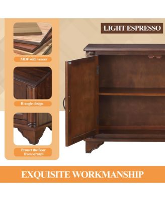 40" Bathroom Cabinet Console Table with Adjustable Storage Shelf