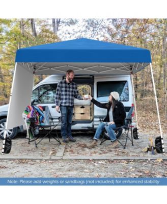 8 X 8 Feet Pop up Canopy Tent with 1 Sidewall and Portable Backpack