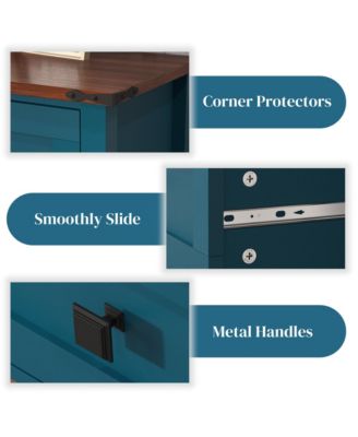 CASAINC Kitchen Cabinet Console Table with 2 Drawer and Bottom Storage Shelf