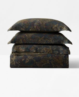 Henry Cotton Sateen Reversible 3-Pc. Comforter Set, Full/Queen