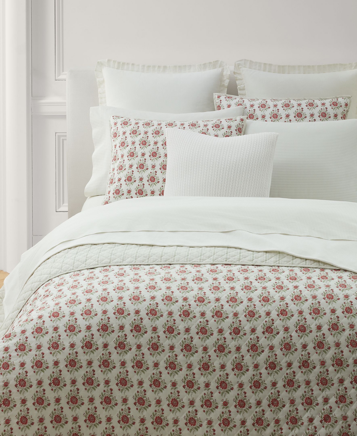 Ralph Lauren Maren Cotton Diamond-stitch Quilt, King