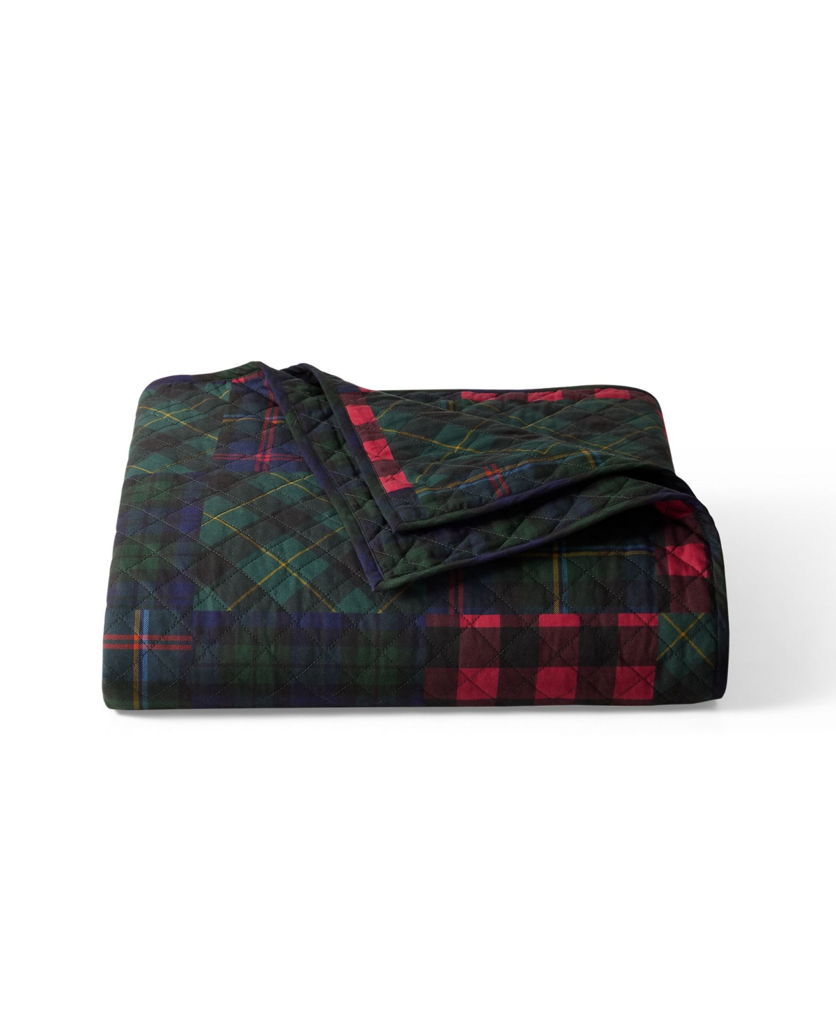 Ralph Lauren Hadley Soft Cotton Diamond Stitch Quilts In Green