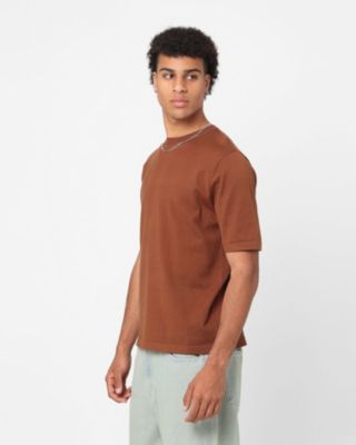 Men's Pierre Short Sleeve T-Shirt, Brown - L