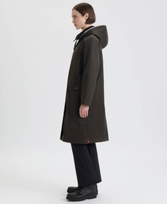 Women's Faux Fur-Lined Hood Coat