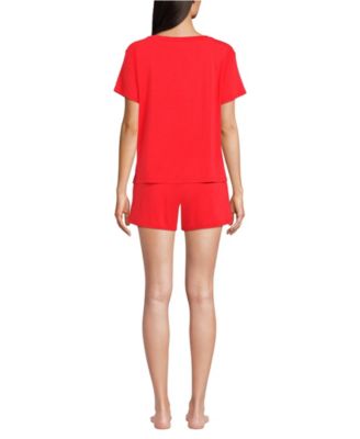 Women's Cooling 2 Piece Pajama Set - Short Sleeve Tee and Shorts