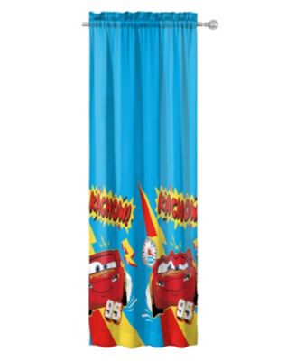 Pixar Cars Curtains for Kids Bedroom 4-Piece Drape Set Pack of 2