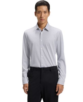 Hugo Boss - Men's Cotton Blend Slim-Fit Dress Shirt