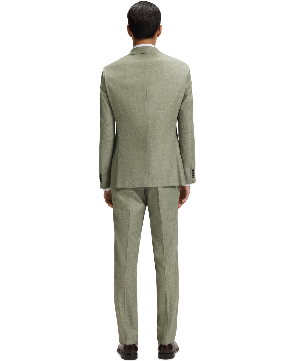 Hugo Boss Boss By  Men's Patterned Stretch Slim-fit Blazer In Green