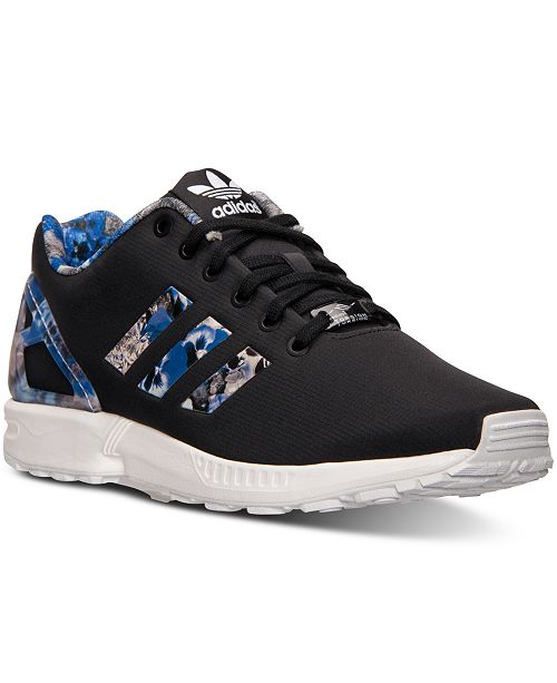 Adidas Men S Zx Flux Print Running Sneakers From Finish Line