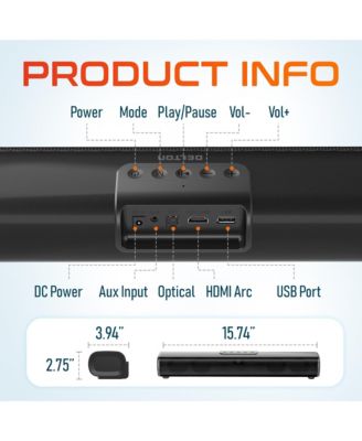 SB380 Stereo Sound Bar, 50W Speakers (DSB380